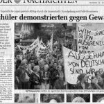 Artikel: Schüler demonstrieren gegen Gewalt