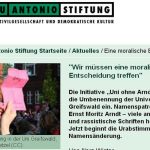 Ernst Moritz Arndt Debatte Universität Greifswald