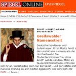 Ernst Moritz Arndt Debatte Universität Greifswald