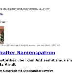 Ernst Moritz Arndt Debatte Universität Greifswald
