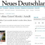 Ernst Moritz Arndt Debatte Universität Greifswald